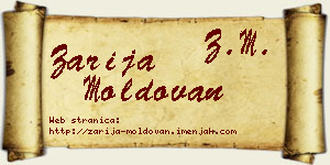 Zarija Moldovan vizit kartica